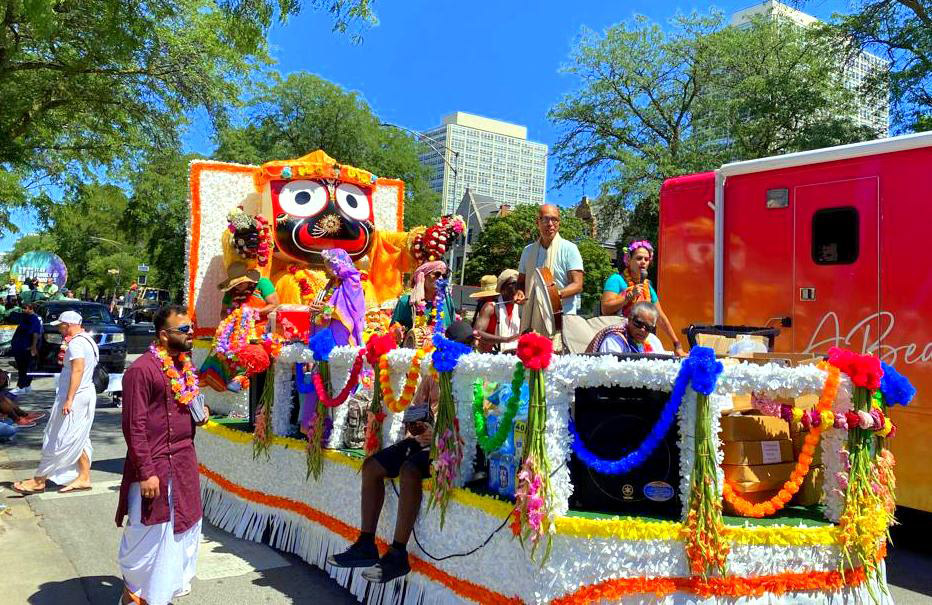 The Hare Krishna’s bring 5000 year old tradition to Bud Billiken parade